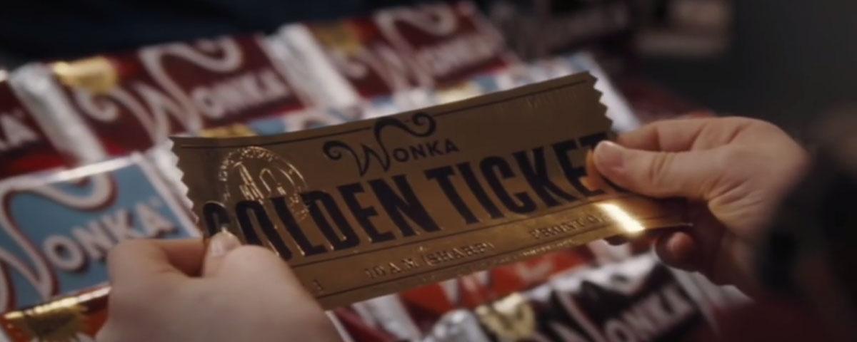 Willy Wonkas golden ticket